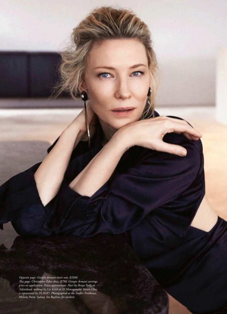 Cate Blanchett Wears Elegant Styles in Harper's Bazaar Australia