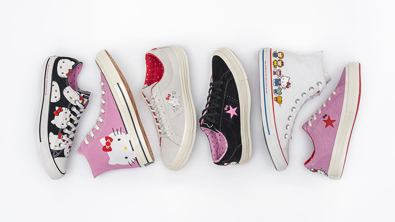 converse hello kitty pink