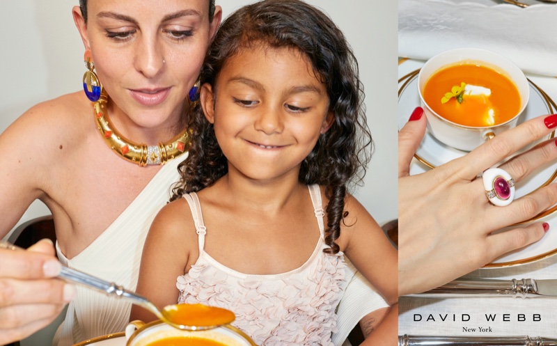 Nina Clemente and her daughter front David Webb Everyday Revelry campaign