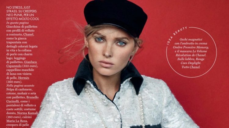 Elsa Hosk Takes On New Season Trends for ELLE Italy