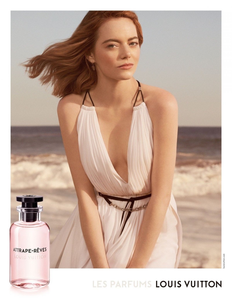 Louis Vuitton features Emma Stone in its Attrape-Rêves fragrance campaign