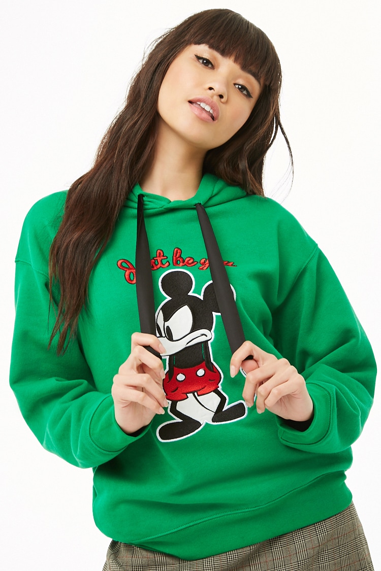 Forever 21 x Mickey Mouse Graphic Drawstring Hoodie $32.90
