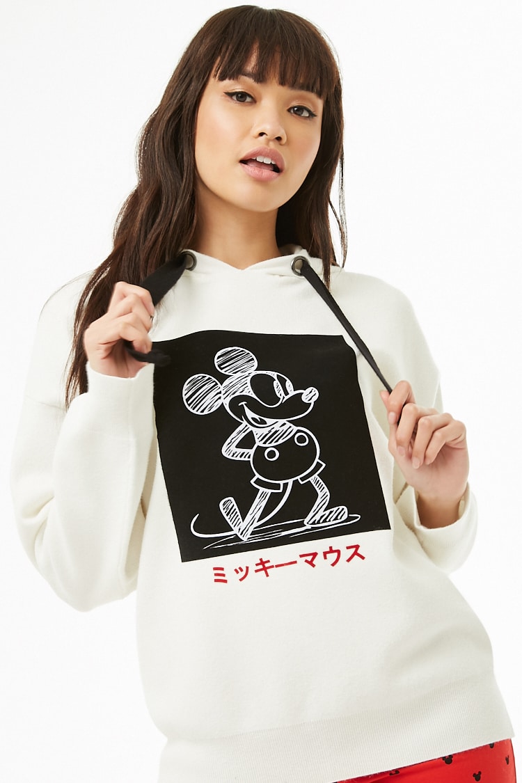 Forever 21 x Mickey Mouse Hooded Sweater $34.90