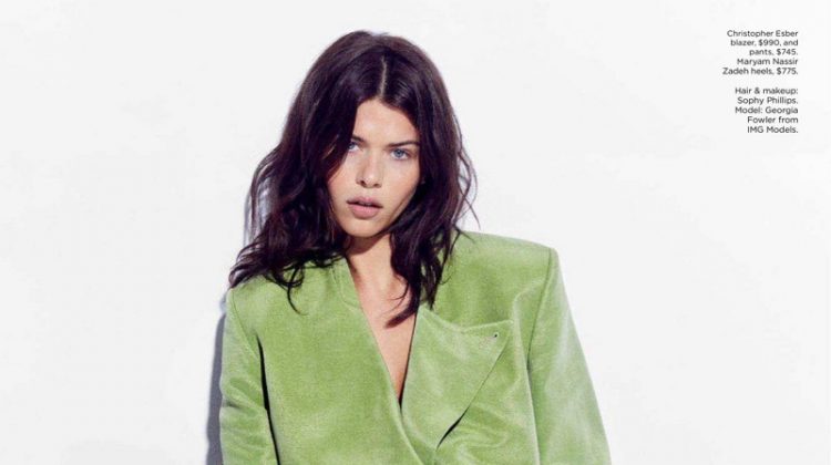 Georgia Fowler Models Rainbow Styles for Fashion Quarterly