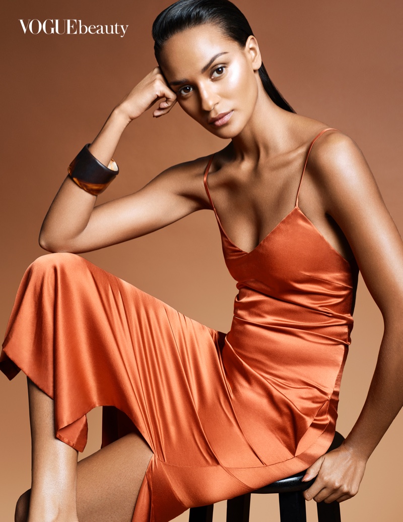 Gracie Carvalho Embraces Neutral Beauty for Vogue India