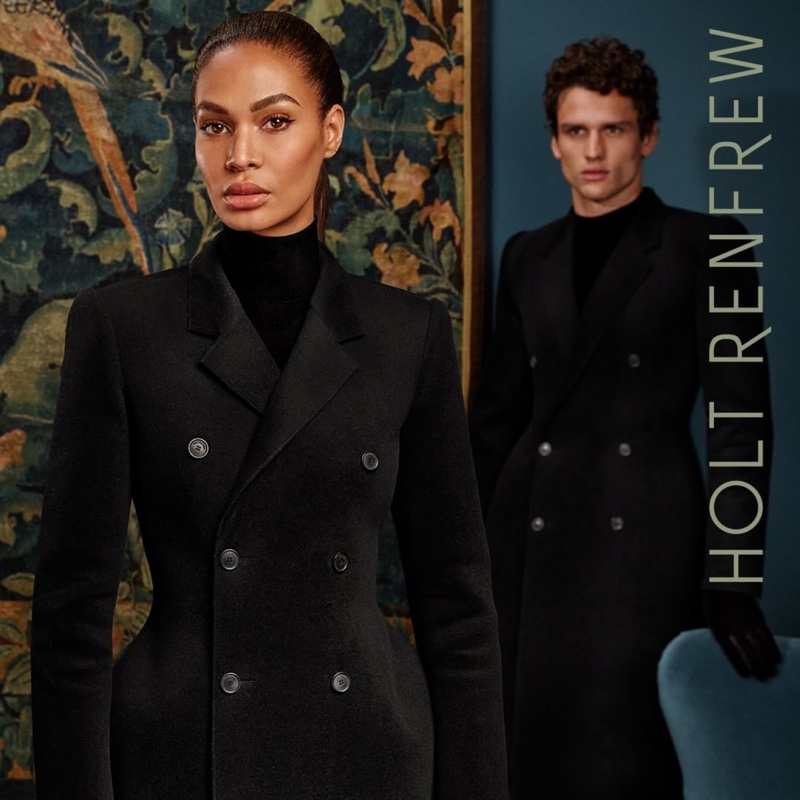 Joan Smalls and Simon Nessman front Holt Renfrew fall-winter 2018 campaign