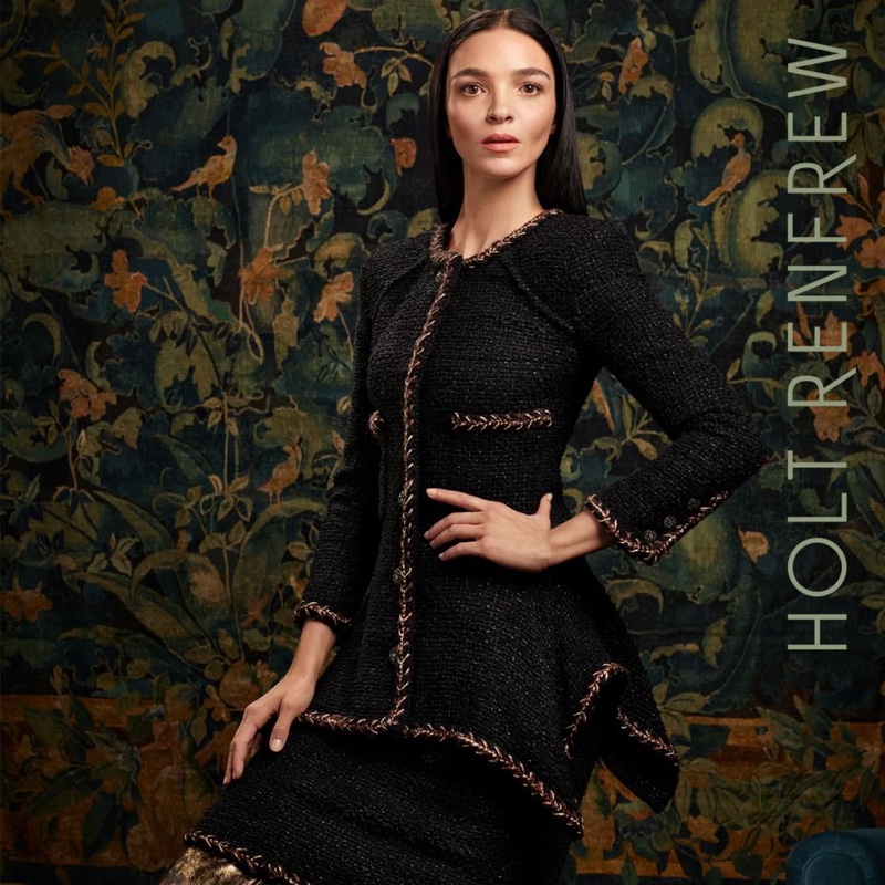 Mariacarla Boscono appears in Holt Renfrew fall-winter 2018 campaign