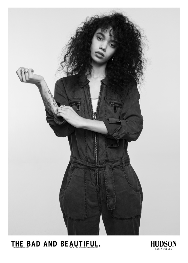 Indyamarie Jean stars in Hudson Jeans fall-winter 2018 campaign