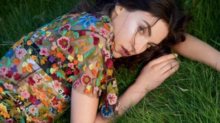 Jacquelyn Jablonski Models Dreamy Dresses in Harper's Bazaar UK