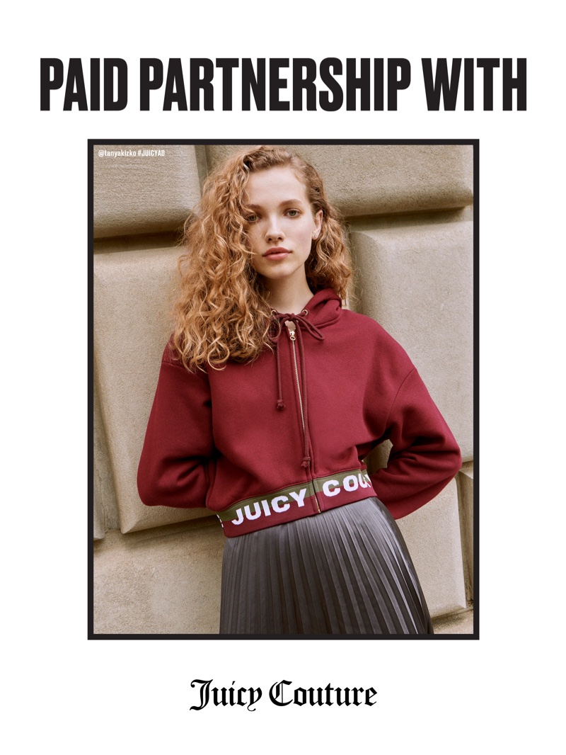 Tanya Kizko stars in Juicy Couture fall-winter 2018 campaign