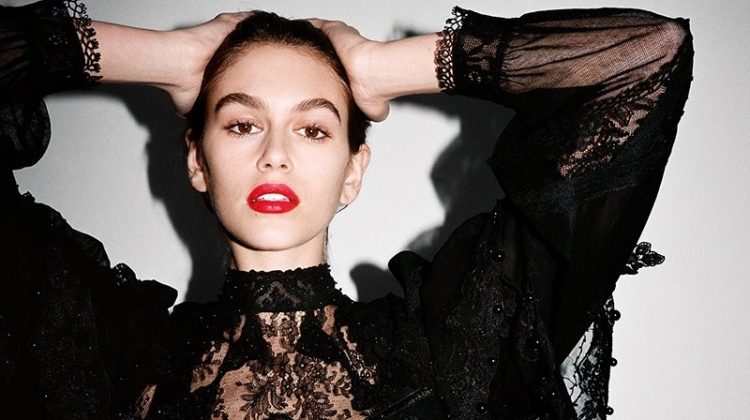 Kaia Gerber Gets Clad in Saint Laurent for LOVE Magazine