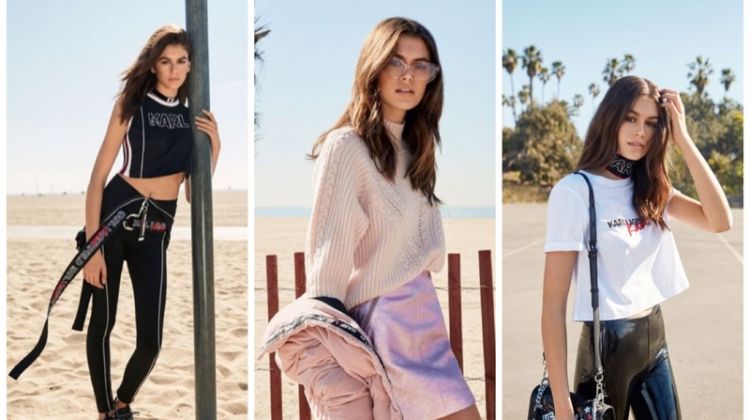 Karl Lagerfeld x Kaia Gerber clothing collaboration