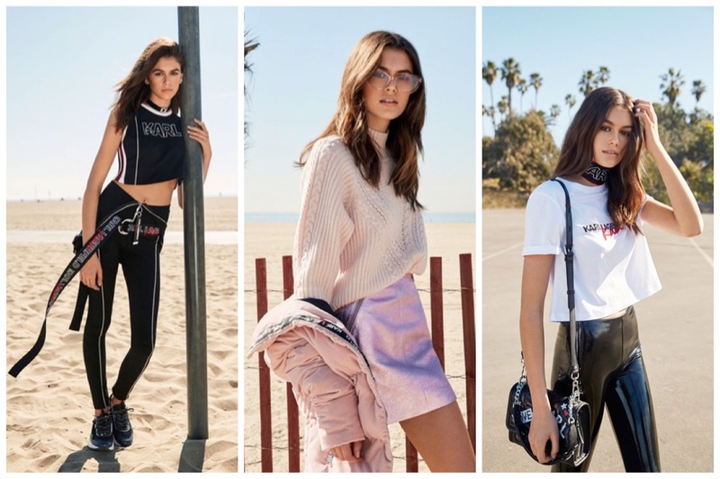 Karl Lagerfeld x Kaia Gerber clothing collaboration