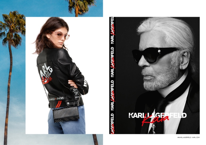 Model Kaia Gerber fronts Karl Lagerfeld x Kaia Gerber campaign