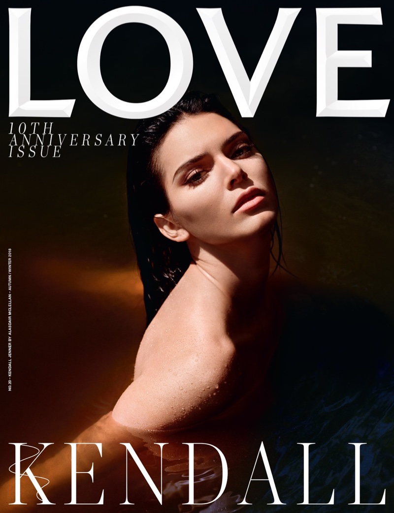 Kendall Jenner on LOVE Fall-Winter 2018 Cover