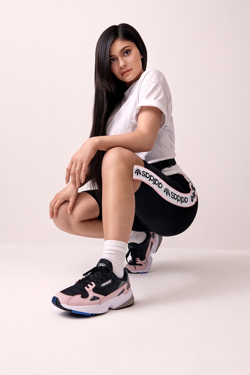 Kylie Jenner fronts adidas Falcon sneaker campaign