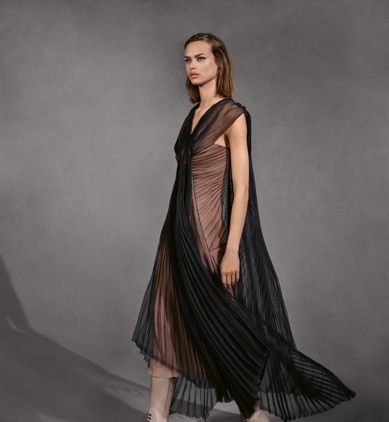 Model Birgit Kos appears in Lanvin fall-winter 2018 campaign