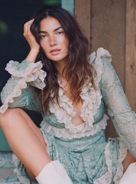 Lily Aldridge Poses in Chic Country Looks for InStyle Lily Aldridge Poses in Chic Country Looks for InStyle