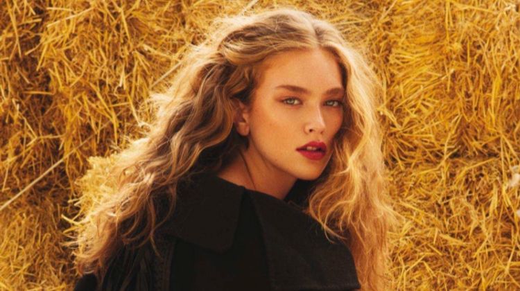 Lindsay Whidby Wears Western Glam Looks for Marie Claire Russia