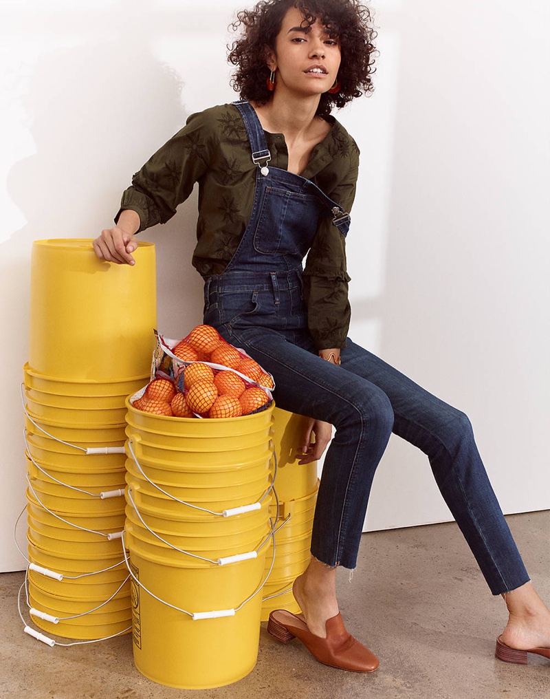 Madewell Skinny Overalls: Eco Edition and The Willa Loafer Mule