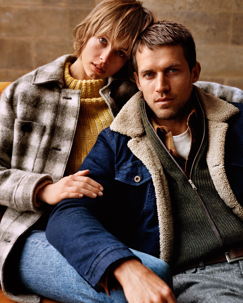 Edie Campbell and Andrew Cooper star in Marc O'Polo fall-winter 2018 campaign