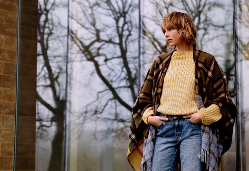 Edie Campbell appears in Marc O'Polo fall-winter 2018 campaign