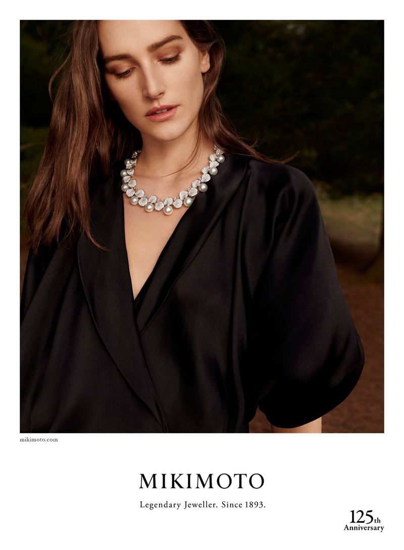 An image from the Mikimoto 2018-2019 campaign