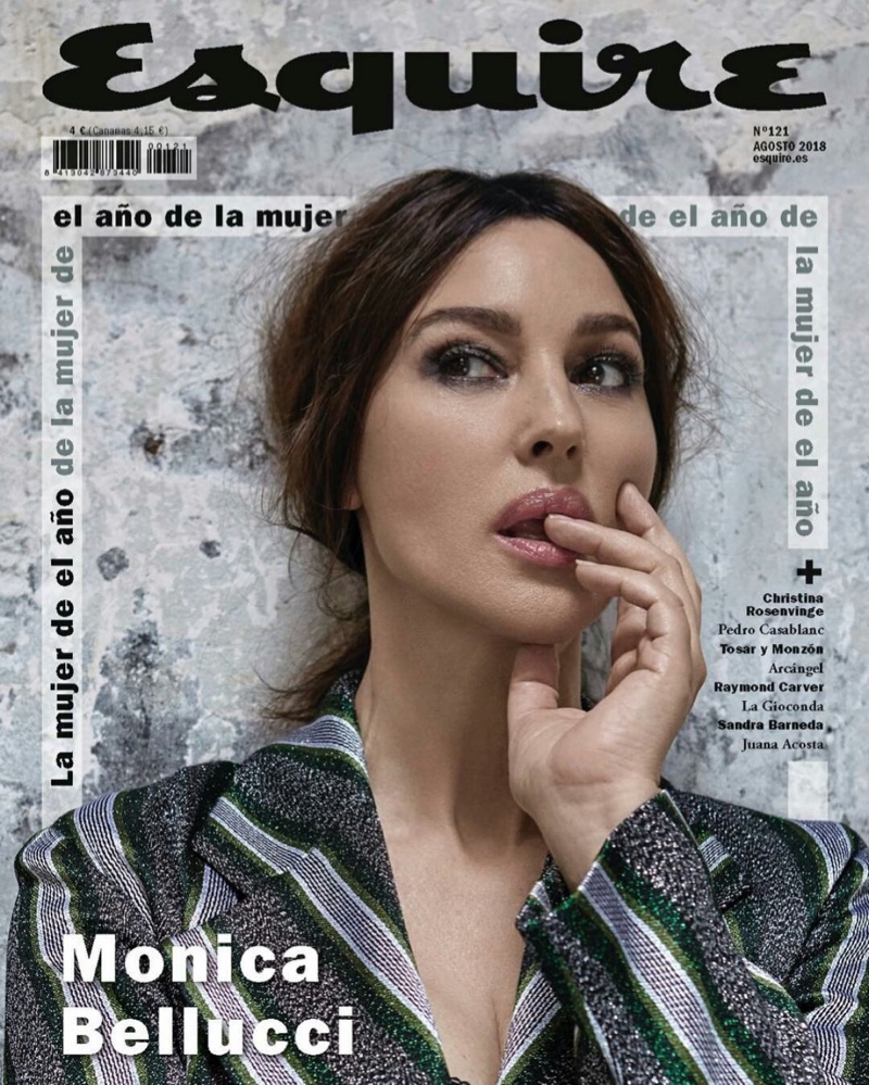 Monica Bellucci on Esquire Spain August 2018 Cover