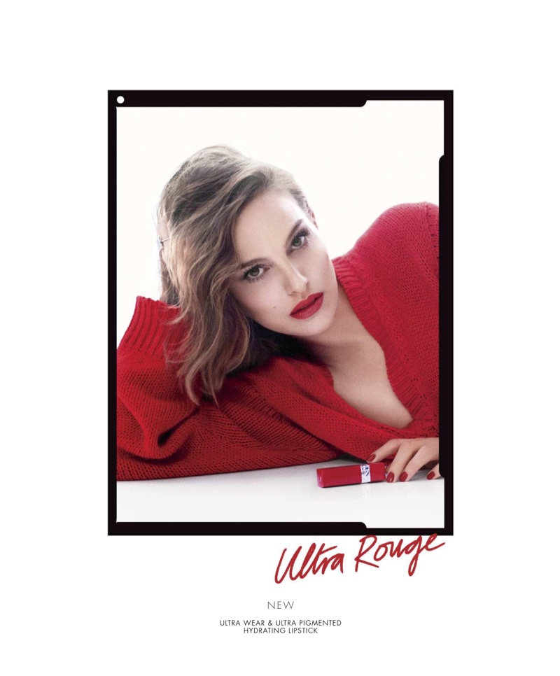 Actress Natalie Portman fronts Dior Rouge Ultra Rouge Lipstick campaign