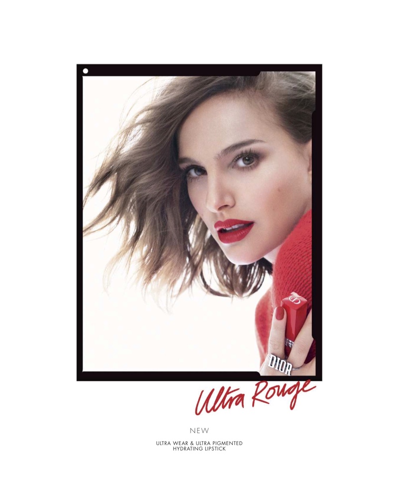Dior taps Natalie Portman for Dior Rouge Dior Ultra Rouge Lipstick campaign