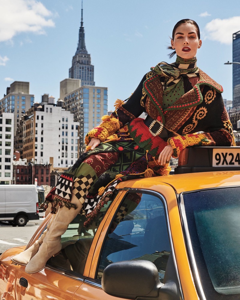 Hilary Rhoda Takes NYC for Neiman Marcus' Fall 2018 Campaign