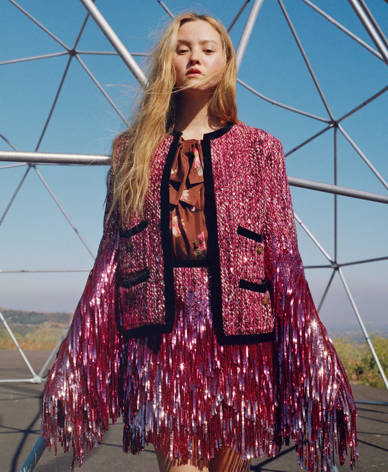 Devon Aoki wears Gucci in Nordstrom fall 2018 campaign