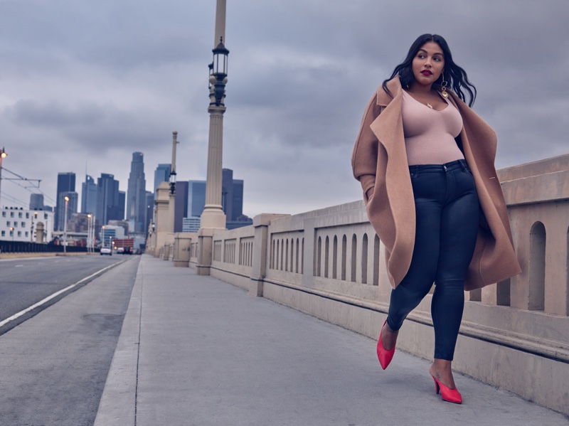 Paloma Elsesser stars in 7 For All Mankind fall-winter 2018 campaign