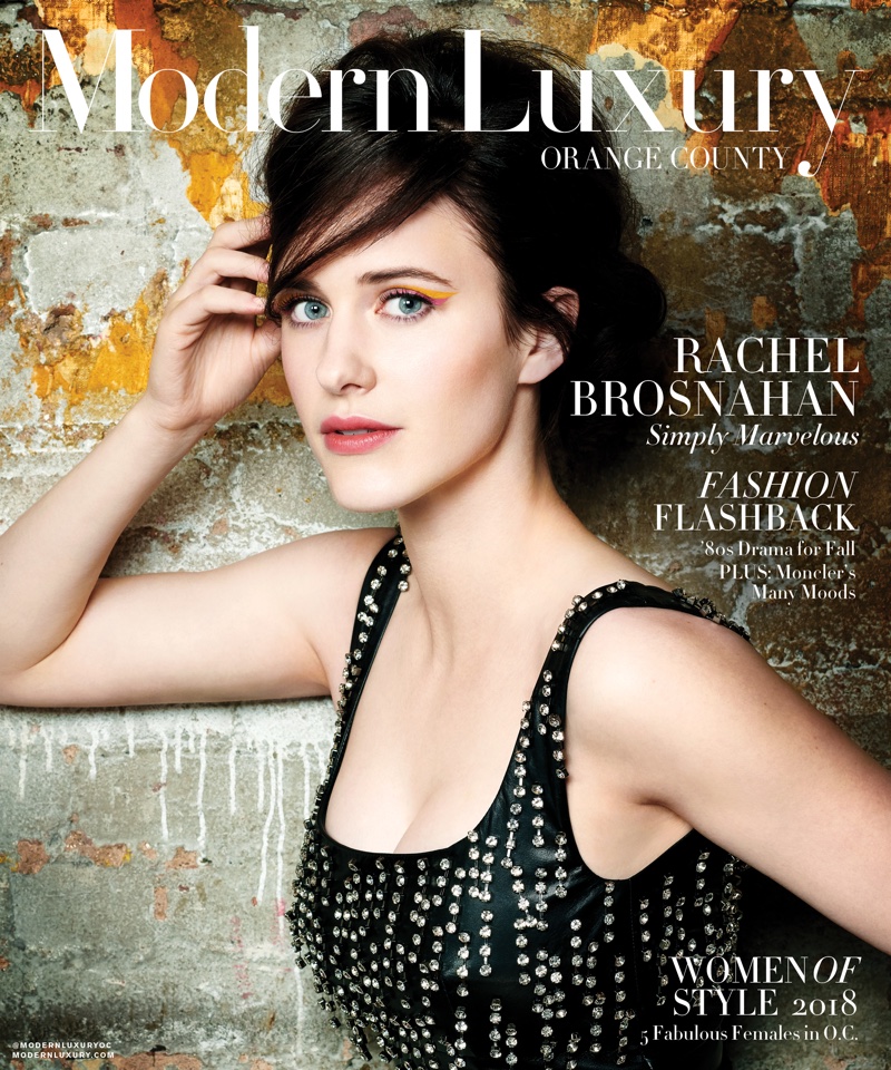 Rachel Brosnahan on Modern Luxury Orange County September 2018 Cover