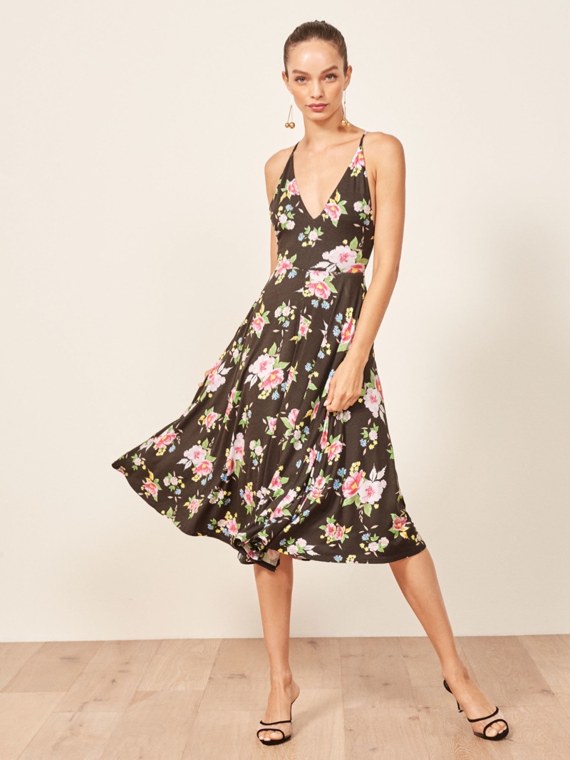 Reformation Dolce Vita Dress in Frita $98