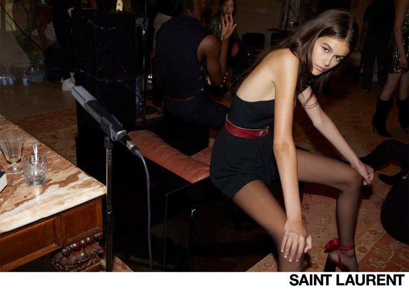 Kaia Gerber fronts Saint Laurent Palermo Summer Nights campaign