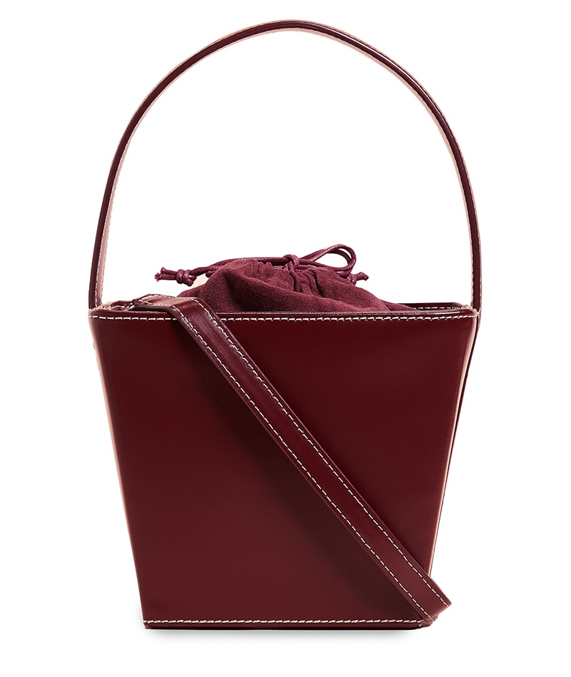 Staud Edie Bag in Bordeaux $350