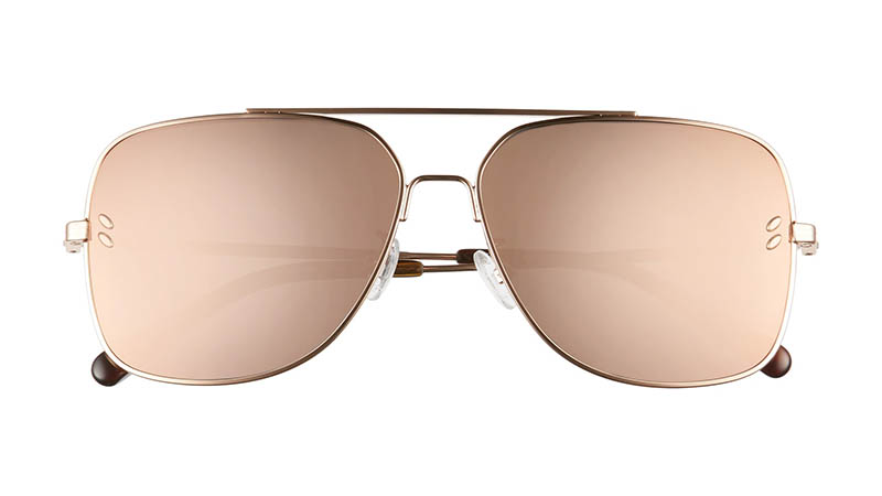 Stella McCartney 59mm Aviator Sunglasses in Gold $230.90 (previously $345.00)
