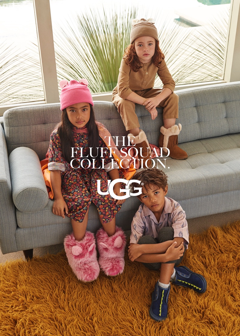 An image from the UGG fall-winter 2018 campaign featuring kids styles