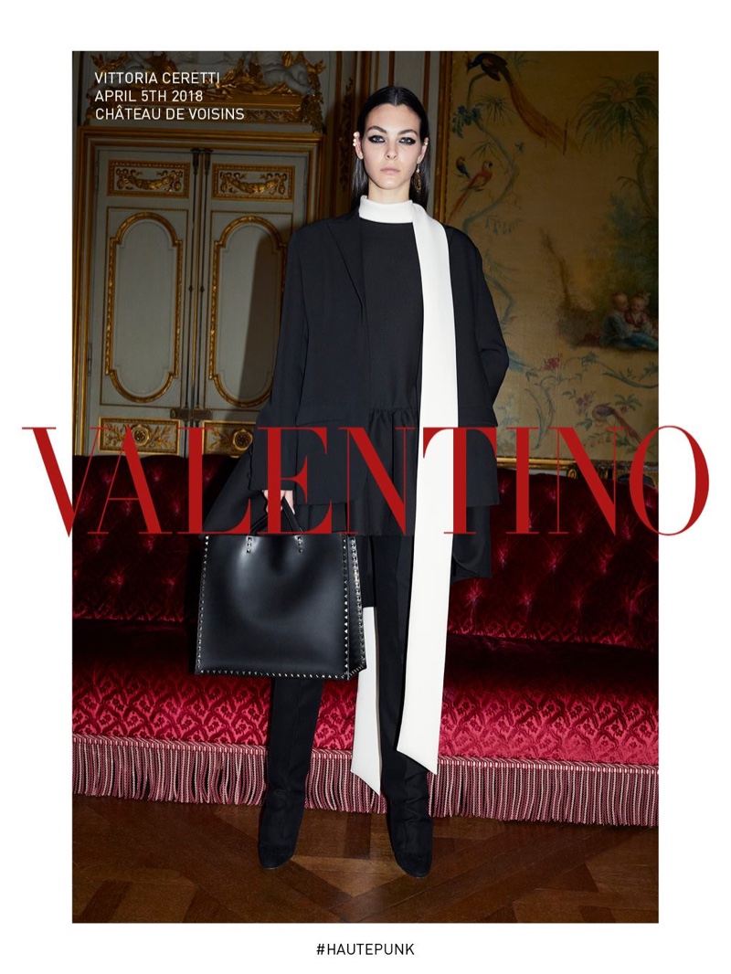 Vittoria Ceretti stars in Valentino fall-winter 2018 campaign