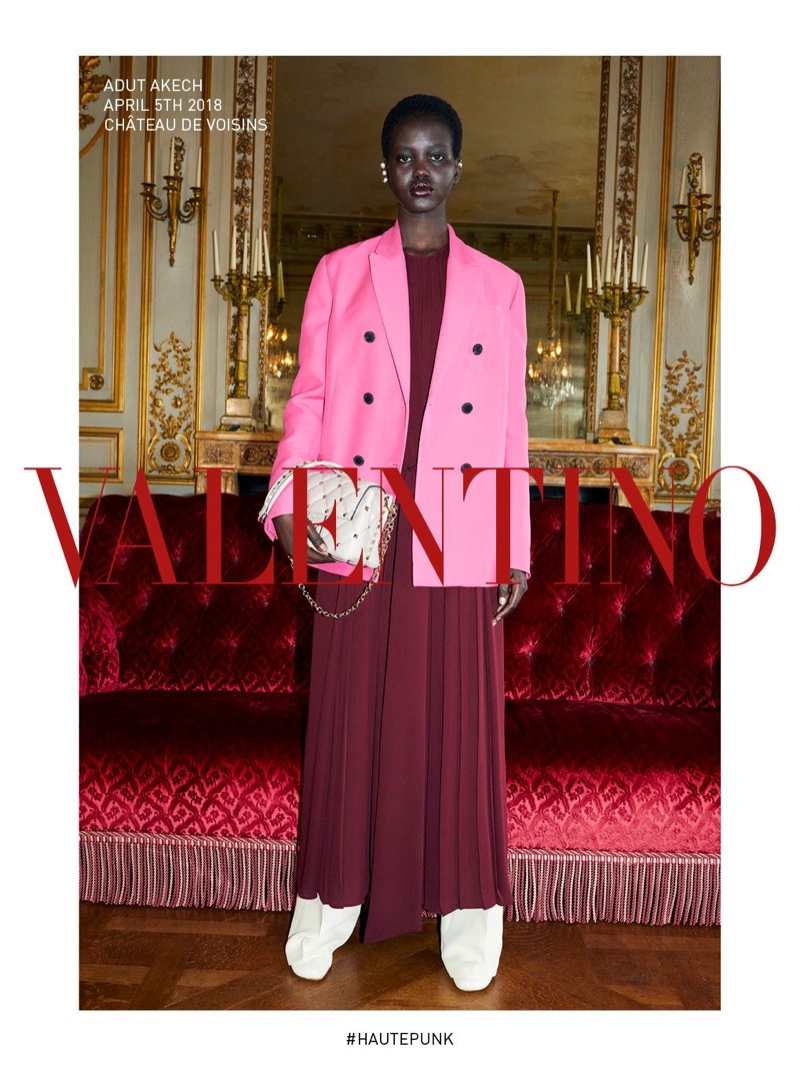 Adut Akech fronts Valentino fall-winter 2018 campaign