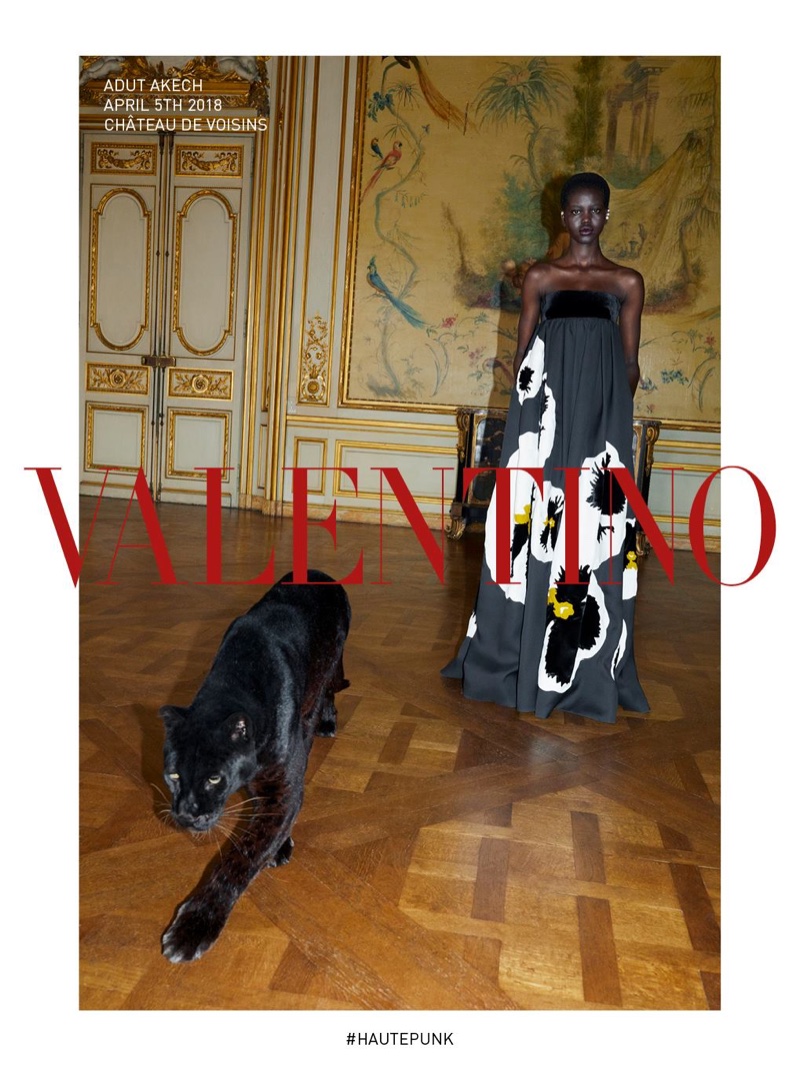 Adut Akech stars in Valentino fall-winter 2018 campaign