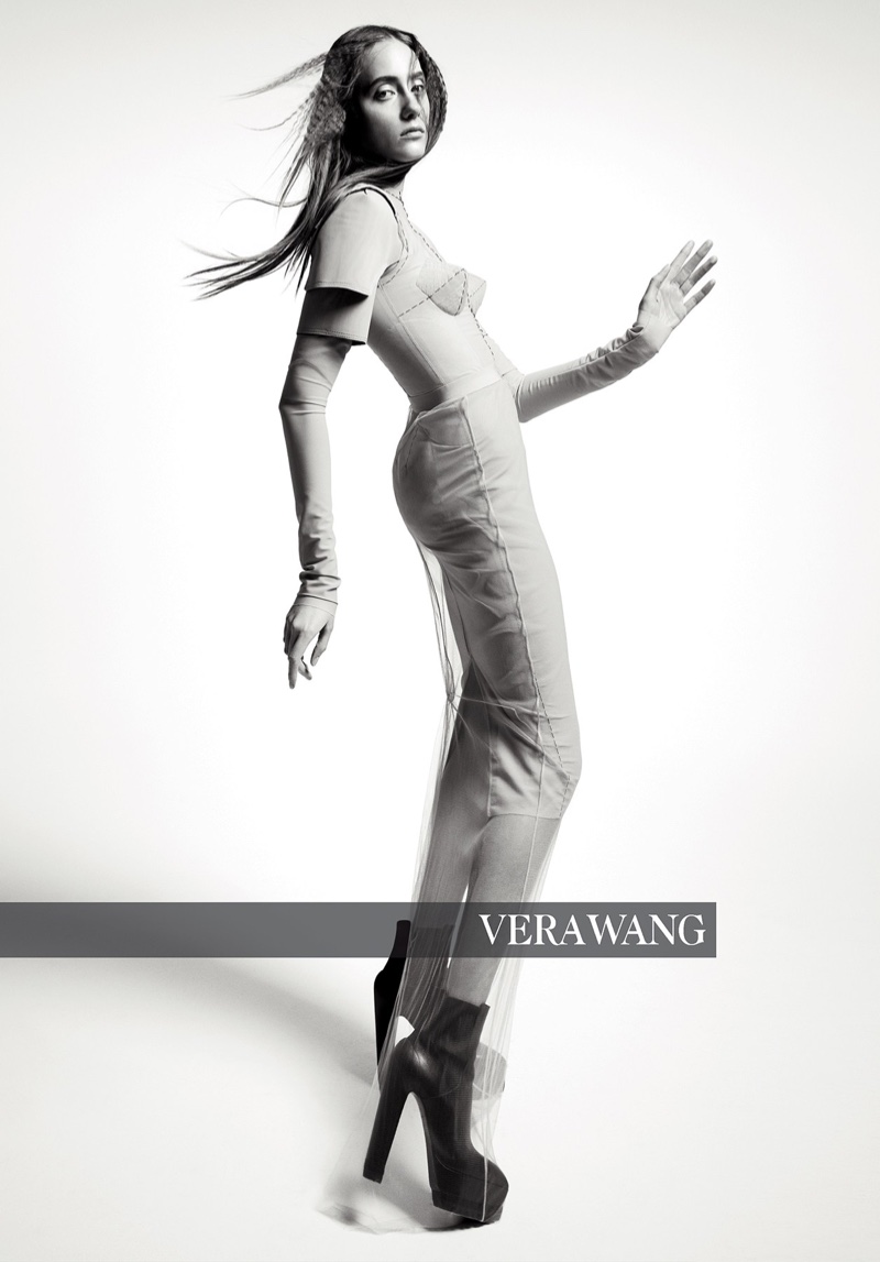 Lia Pavlova appears in Vera Wang fall-winter 2018 campaign