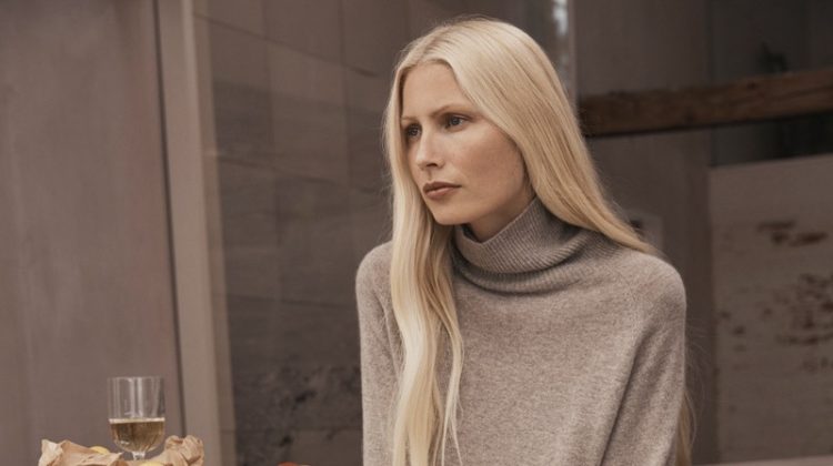 Kirsty Hume models Zara Home fall-winter 2018 Timeless Essentials collection