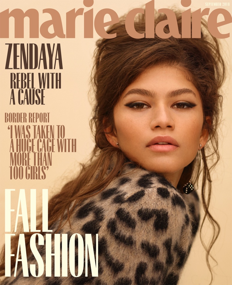 Zendaya on Marie Claire US September 2018 Cover