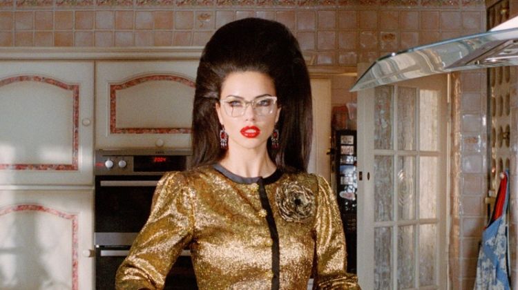 Adriana Lima Plays a Fashionable Housewife for W Magazine