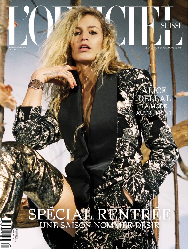 Alice Dellal on L'Officiel Switzerland September 2018 Cover