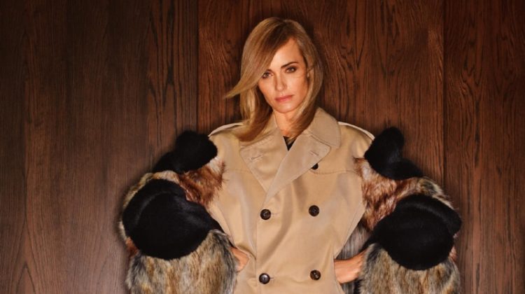 Amber Valletta Models Luxe Autumn Looks for Holt Renfrew