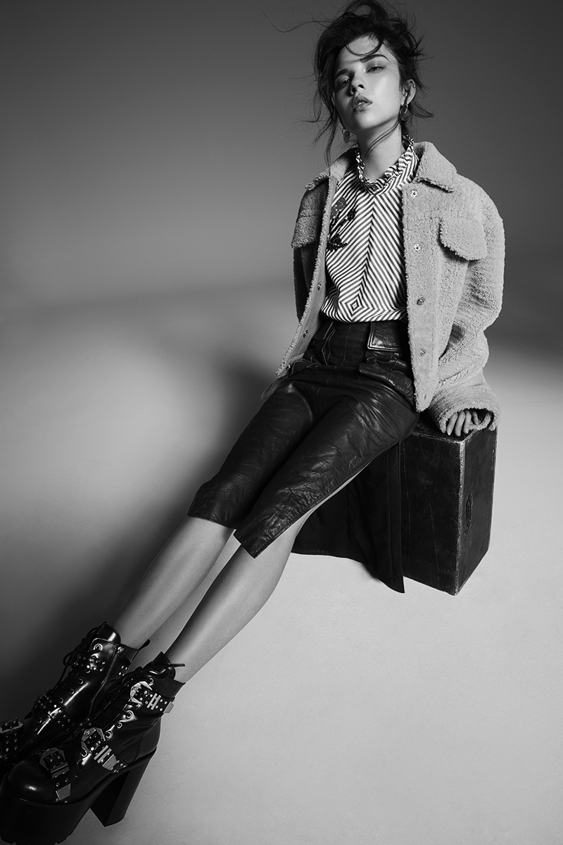 Anastasia Chekry Models Sleek Tailoring for Harper's Bazaar Mexico