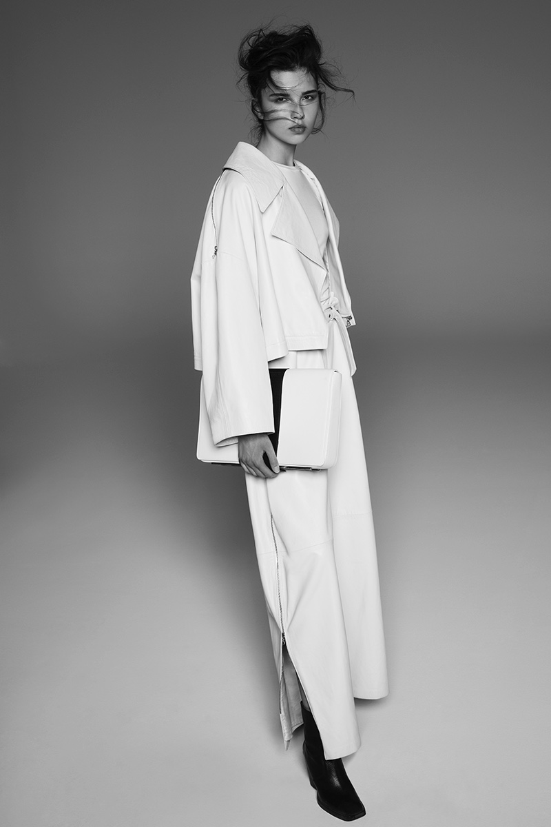 Anastasia Chekry Models Sleek Tailoring for Harper's Bazaar Mexico